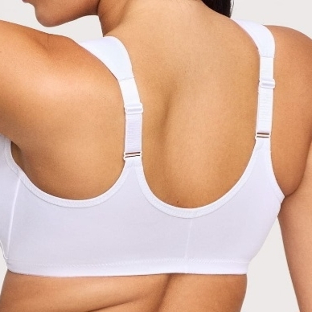 GUC Glamorise Front Close Underwire Bra 46H #0027 White - Picture 2 of 2